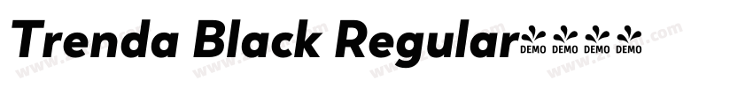 Trenda Black Regular字体转换